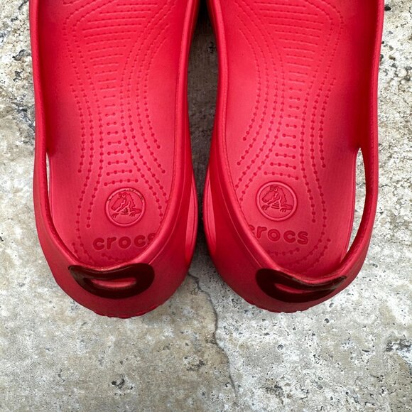 Crocs Shoes Womens Size 11 Pink Kadee Ballet Flats Slip On Lightweight Comfort - Picture 9 of 9